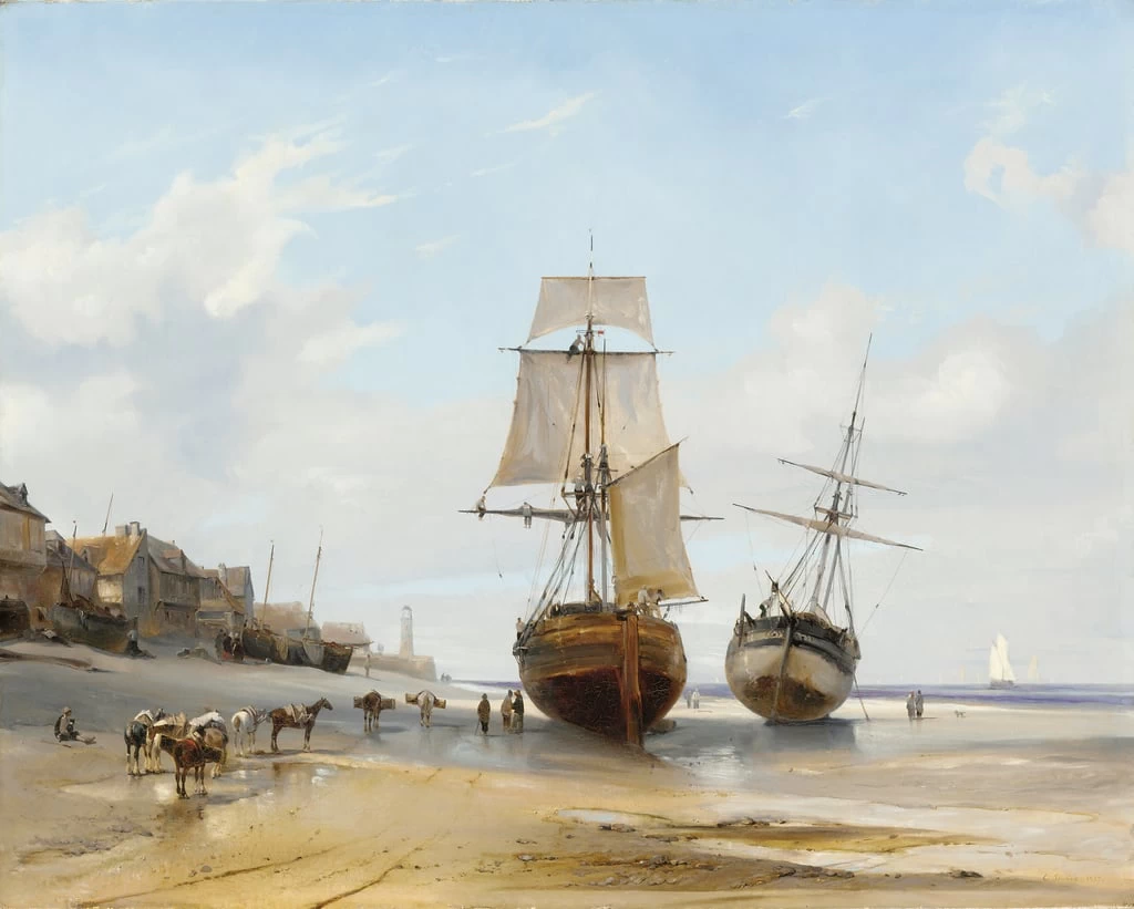 Barche incagliate , 1827